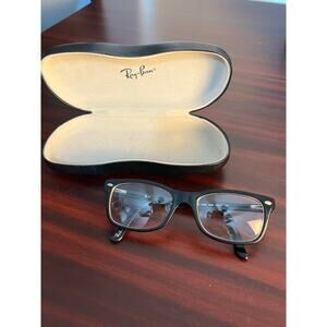 Ray-Ban Black Eyeglass Frames Clamshell Case RB 2880 2000 50/17 140 Preppy